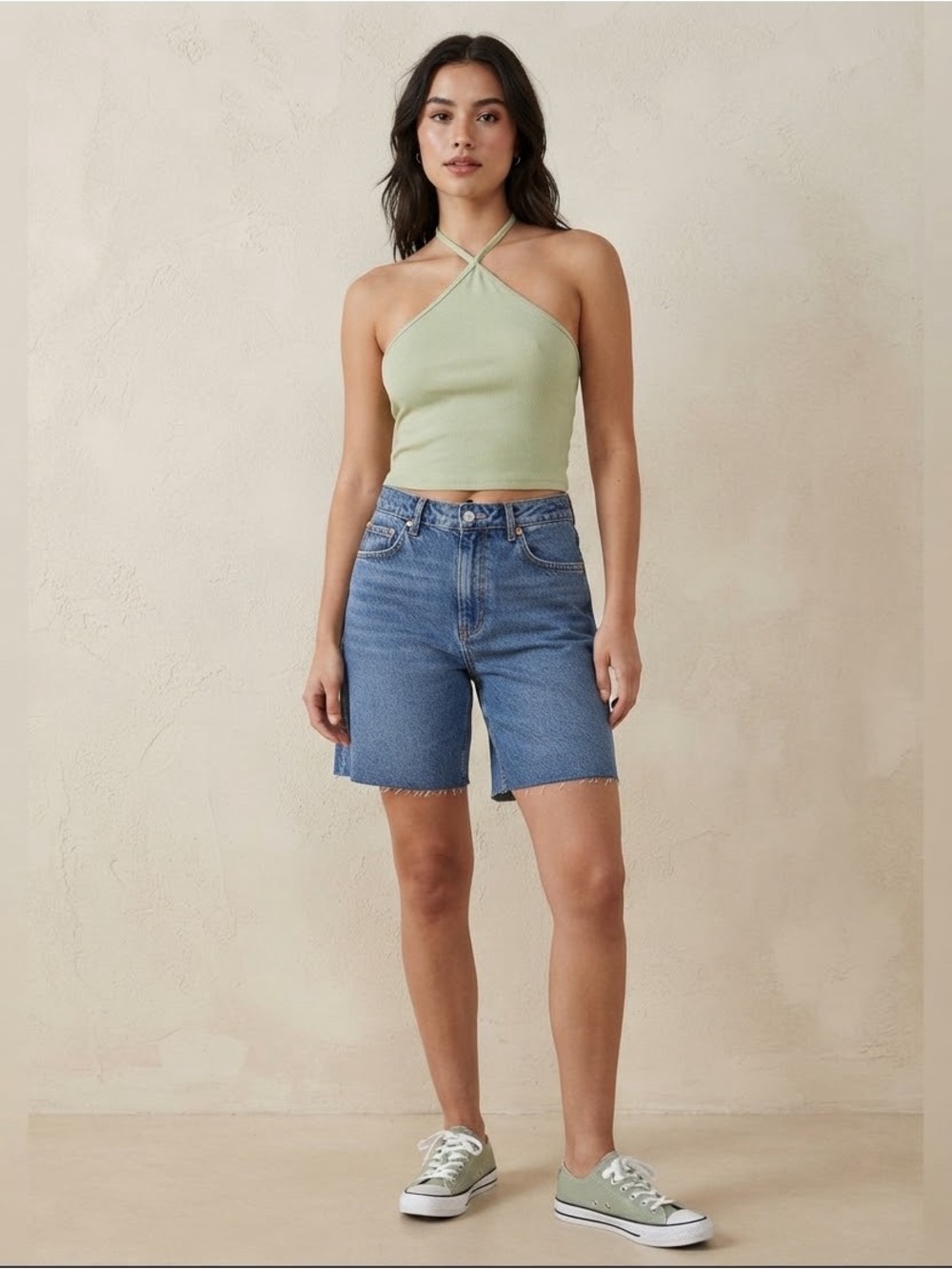 Madewell Supima Rib Halter Tank Top